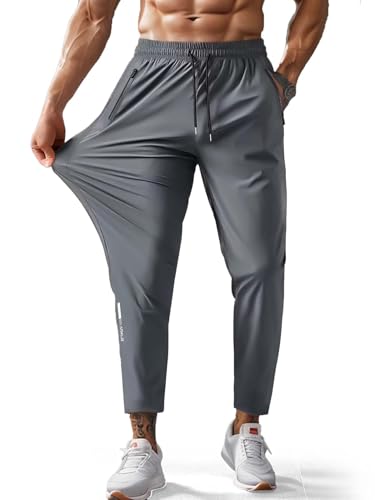 Hidkat Men's Quick-Dry Hiking Pants Lightweight Water Resistant
