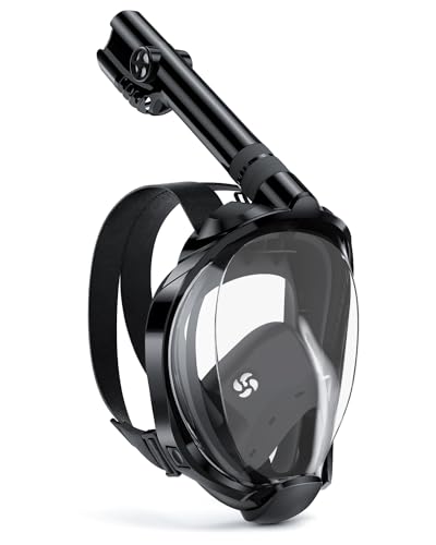WSTOO Adult Full Face Snorkel Mask 180° Panoramic Anti-Fog