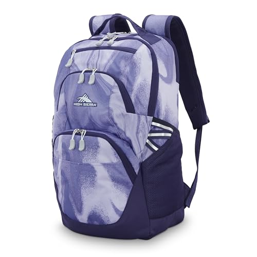 High Sierra Swoop SG Laptop Backpack 17" Drop Protection Floral/Blue