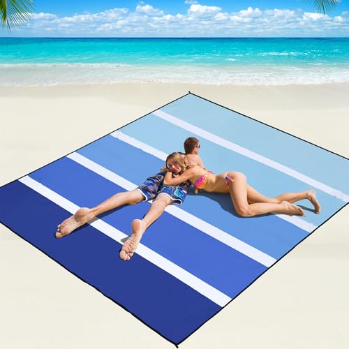 WIWIGO Waterproof Sandproof Beach Blanket Lightweight Nylon Picnic Mat