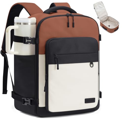 LOVEVOOK Travel Backpack for Women & Men 40L Carry On with 3 Packing Cubes