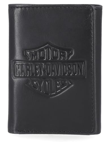 Harley-Davidson Men's Genuine Leather RFID Blocking Wallet