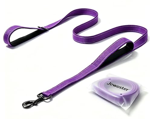 JEWOSTER 6ft Heavy Duty Dog Leash with Padded Traffic Handle