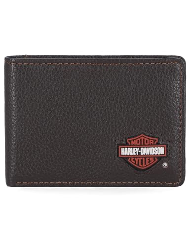 Harley-Davidson Men's Genuine Leather RFID Blocking Wallet