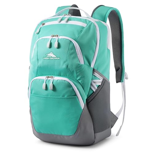 High Sierra Swoop SG Laptop Backpack 17" Drop Protection Floral/Blue