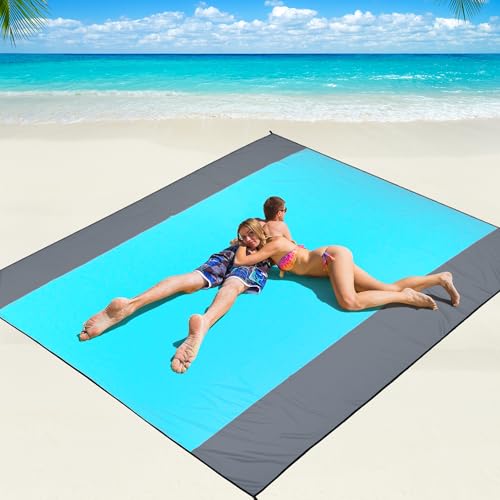 WIWIGO Waterproof Sandproof Beach Blanket Lightweight Nylon Picnic Mat