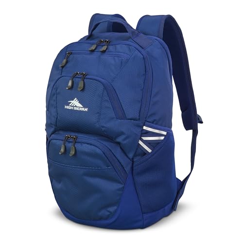 High Sierra Swoop SG Laptop Backpack 17" Drop Protection Floral/Blue