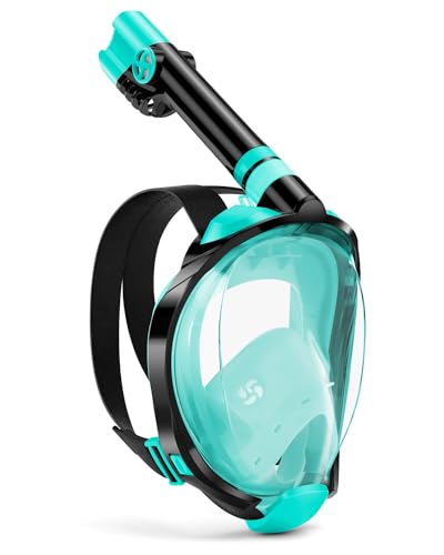 WSTOO Adult Full Face Snorkel Mask 180° Panoramic Anti-Fog
