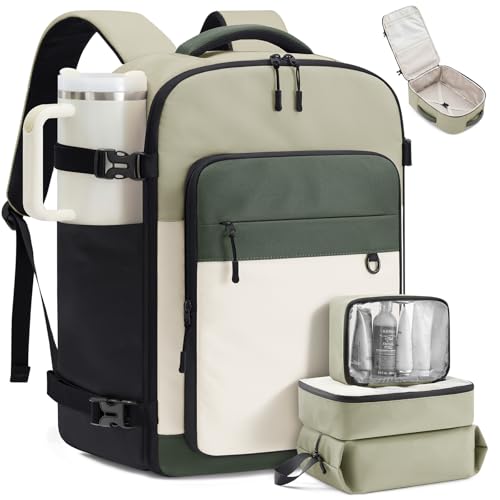LOVEVOOK Travel Backpack for Women & Men 40L Carry On with 3 Packing Cubes