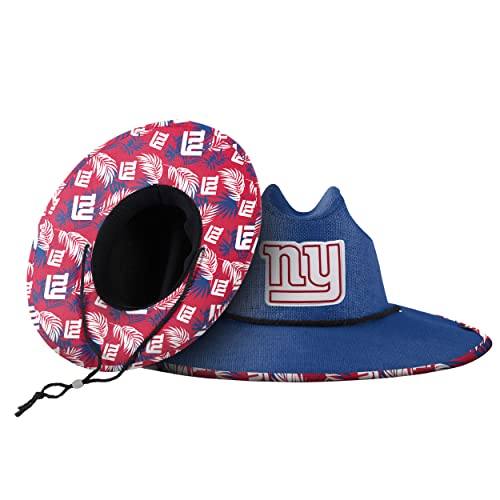 FOCO Men's NCAA College Team Logo Floral Straw Sun Hat