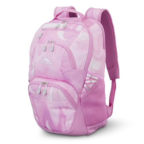 High Sierra Swoop SG Laptop Backpack 17" Drop Protection Floral/Blue