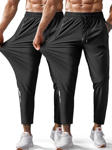 Hidkat Men's Quick-Dry Hiking Pants Lightweight Water Resistant