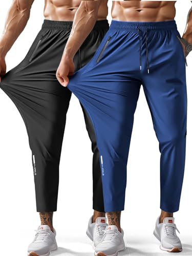 Hidkat Men's Quick-Dry Hiking Pants Lightweight Water Resistant