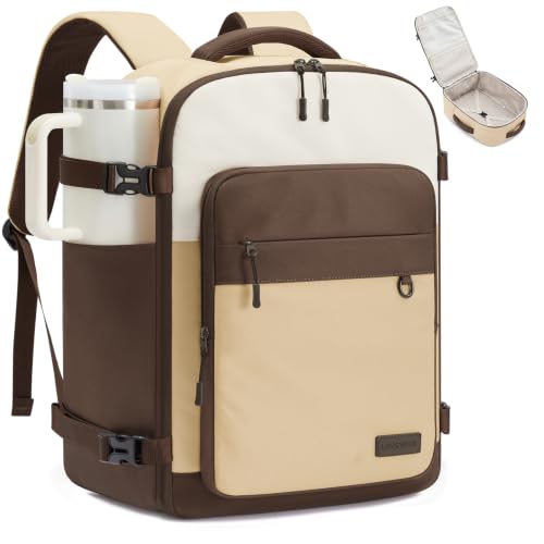 LOVEVOOK Travel Backpack for Women & Men 40L Carry On with 3 Packing Cubes