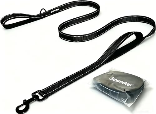 JEWOSTER 6ft Heavy Duty Dog Leash with Padded Traffic Handle