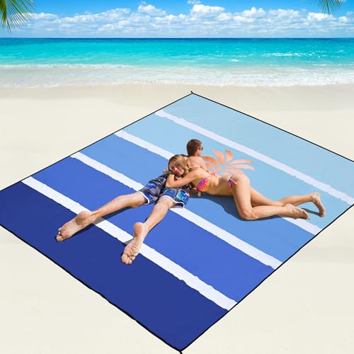 WIWIGO Waterproof Sandproof Beach Blanket Lightweight Nylon Picnic Mat