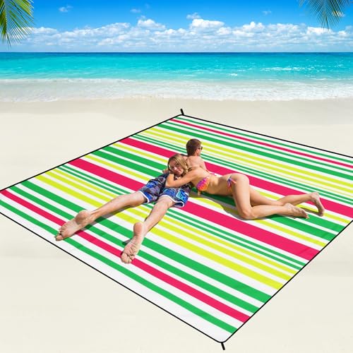 WIWIGO Waterproof Sandproof Beach Blanket Lightweight Nylon Picnic Mat