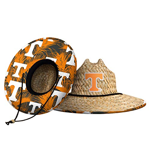 FOCO Men's NCAA College Team Logo Floral Straw Sun Hat