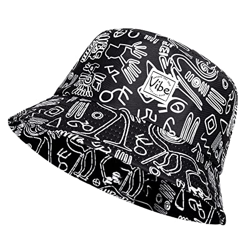 Vibe Festival Gear Bucket Hat Unisex Lightweight Festival Fishing Cap