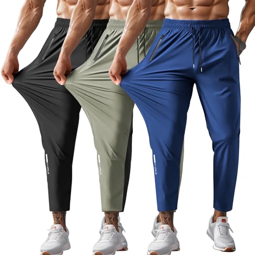 Hidkat Men's Quick-Dry Hiking Pants Lightweight Water Resistant
