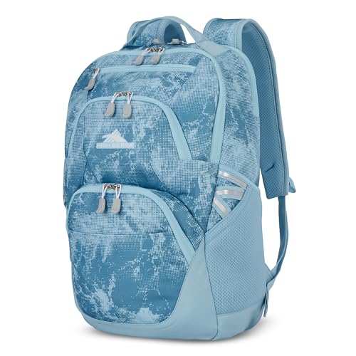High Sierra Swoop SG Laptop Backpack 17" Drop Protection Floral/Blue