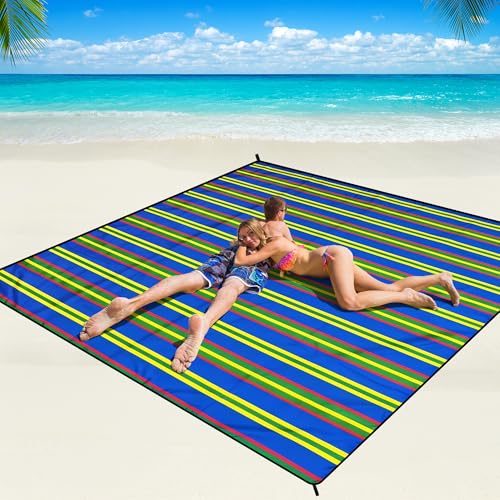 WIWIGO Waterproof Sandproof Beach Blanket Lightweight Nylon Picnic Mat