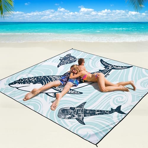 WIWIGO Waterproof Sandproof Beach Blanket Lightweight Nylon Picnic Mat