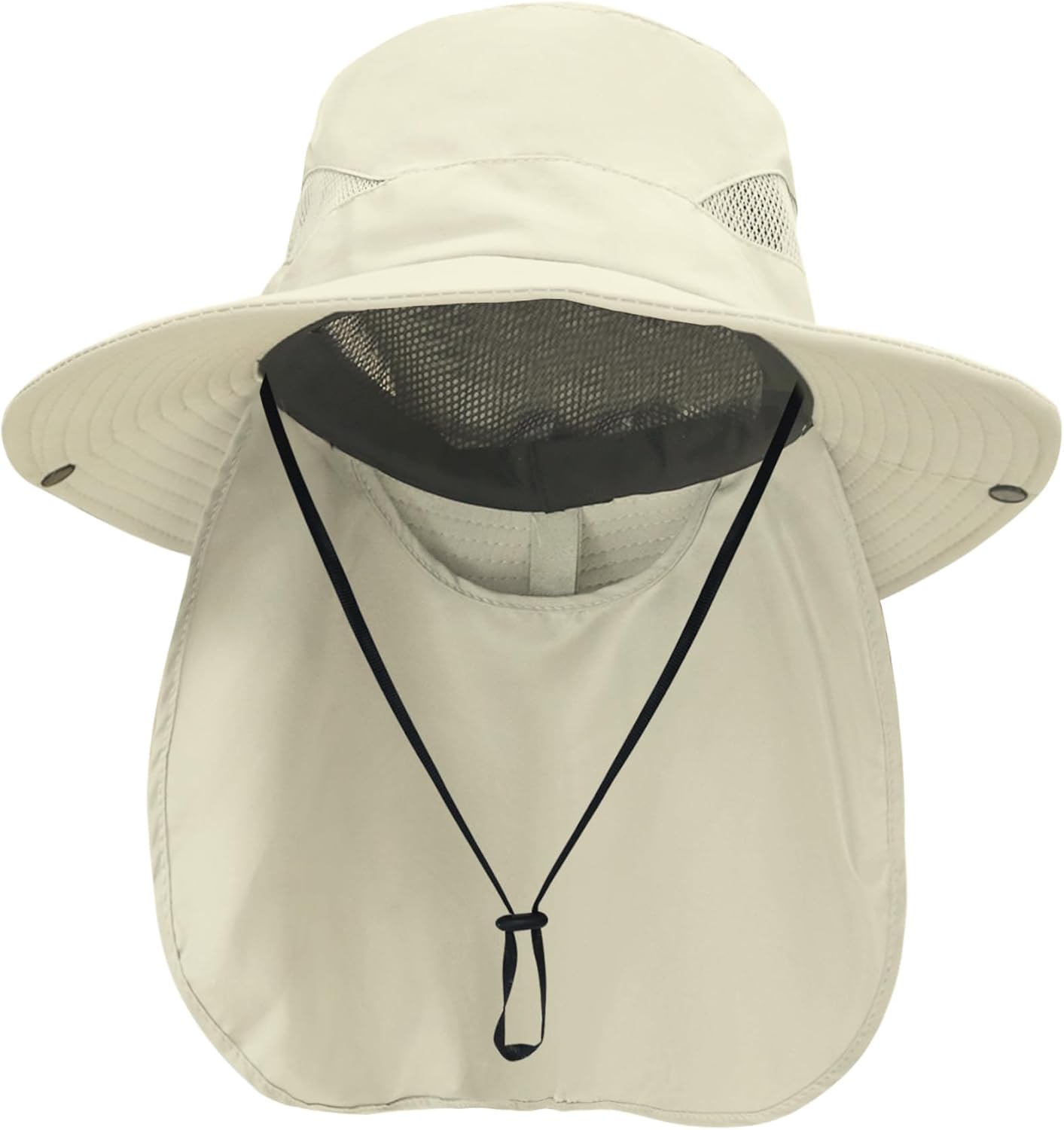 NPQQUAN Unisex UPF 50+ Wide Brim Sun Hat Neck Flap