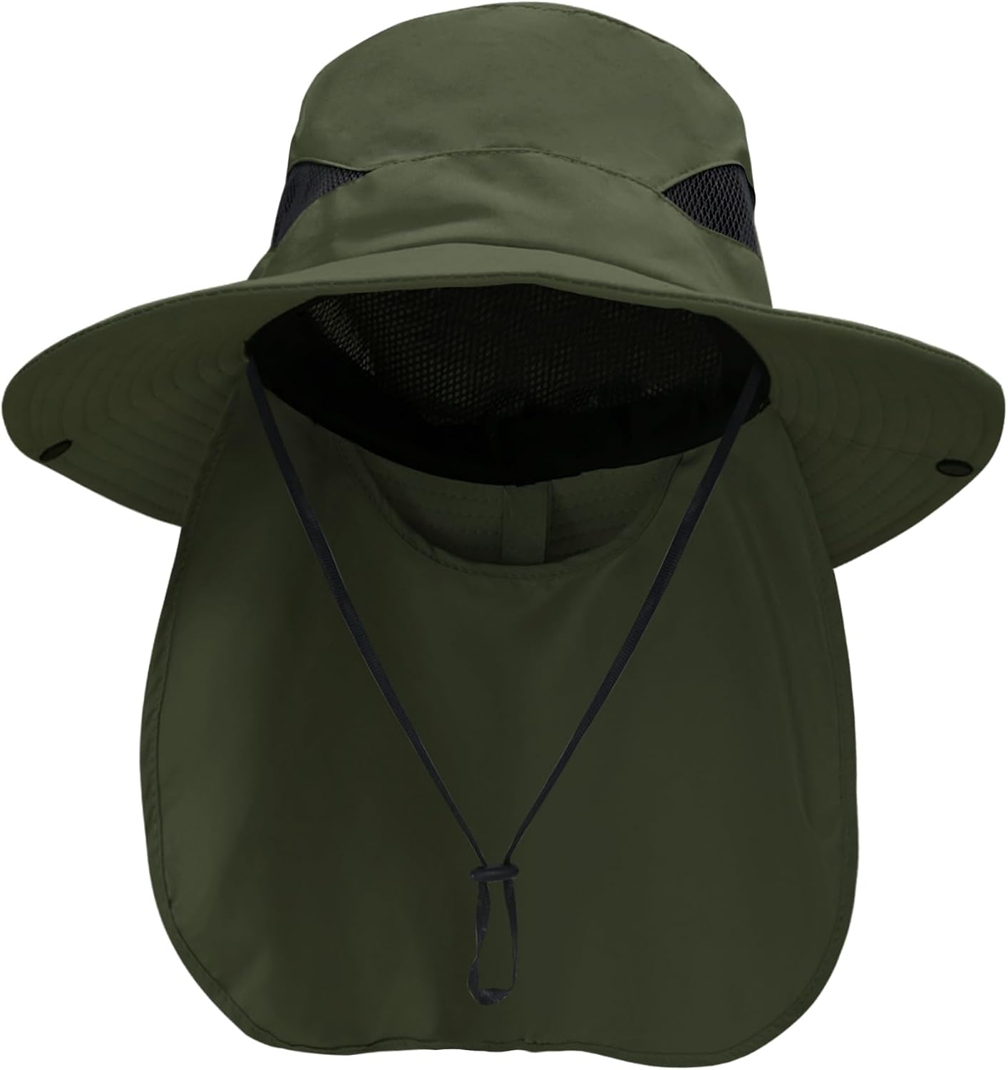 NPQQUAN Unisex UPF 50+ Wide Brim Sun Hat Neck Flap