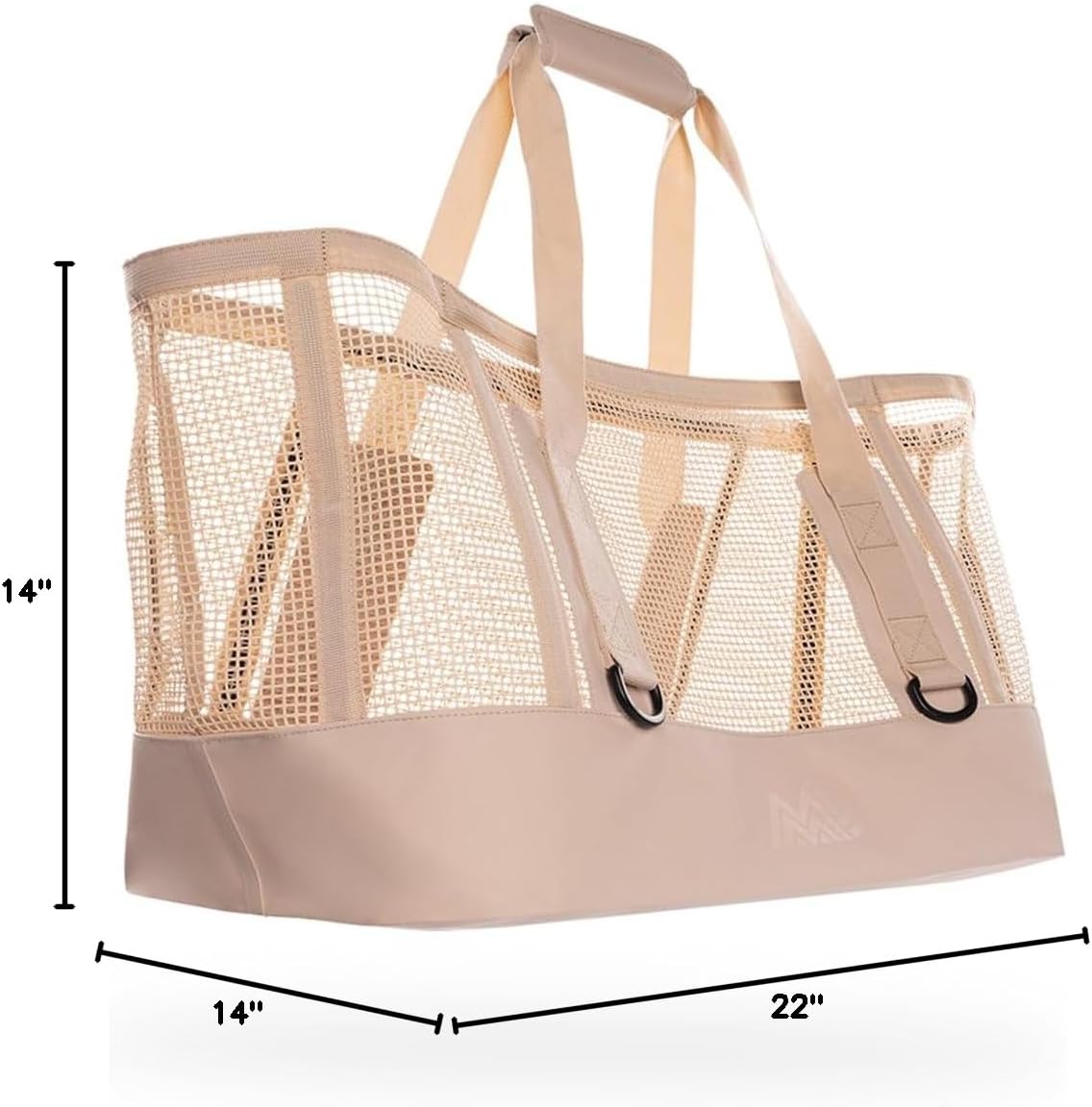 MISSION CASSI Heavy-Duty Outdoor Tote Bag, Waterproof Marine-Grade Mesh