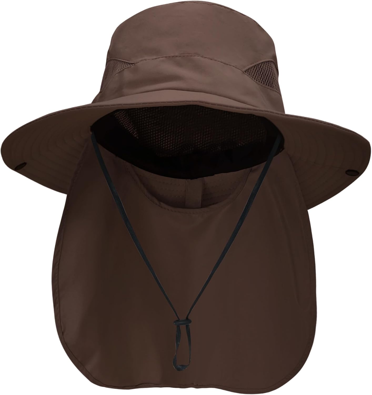 NPQQUAN Unisex UPF 50+ Wide Brim Sun Hat Neck Flap