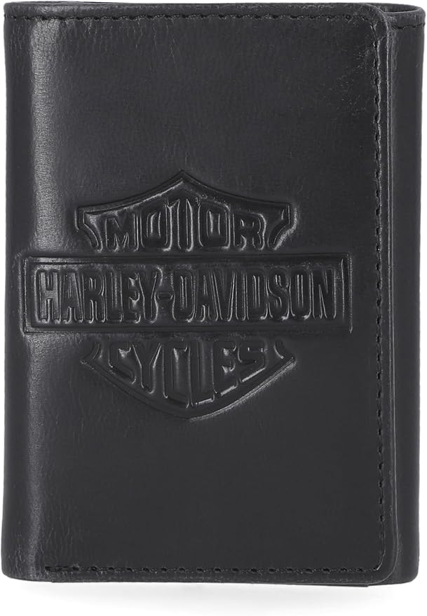 Harley-Davidson Men's Genuine Leather RFID Blocking Wallet