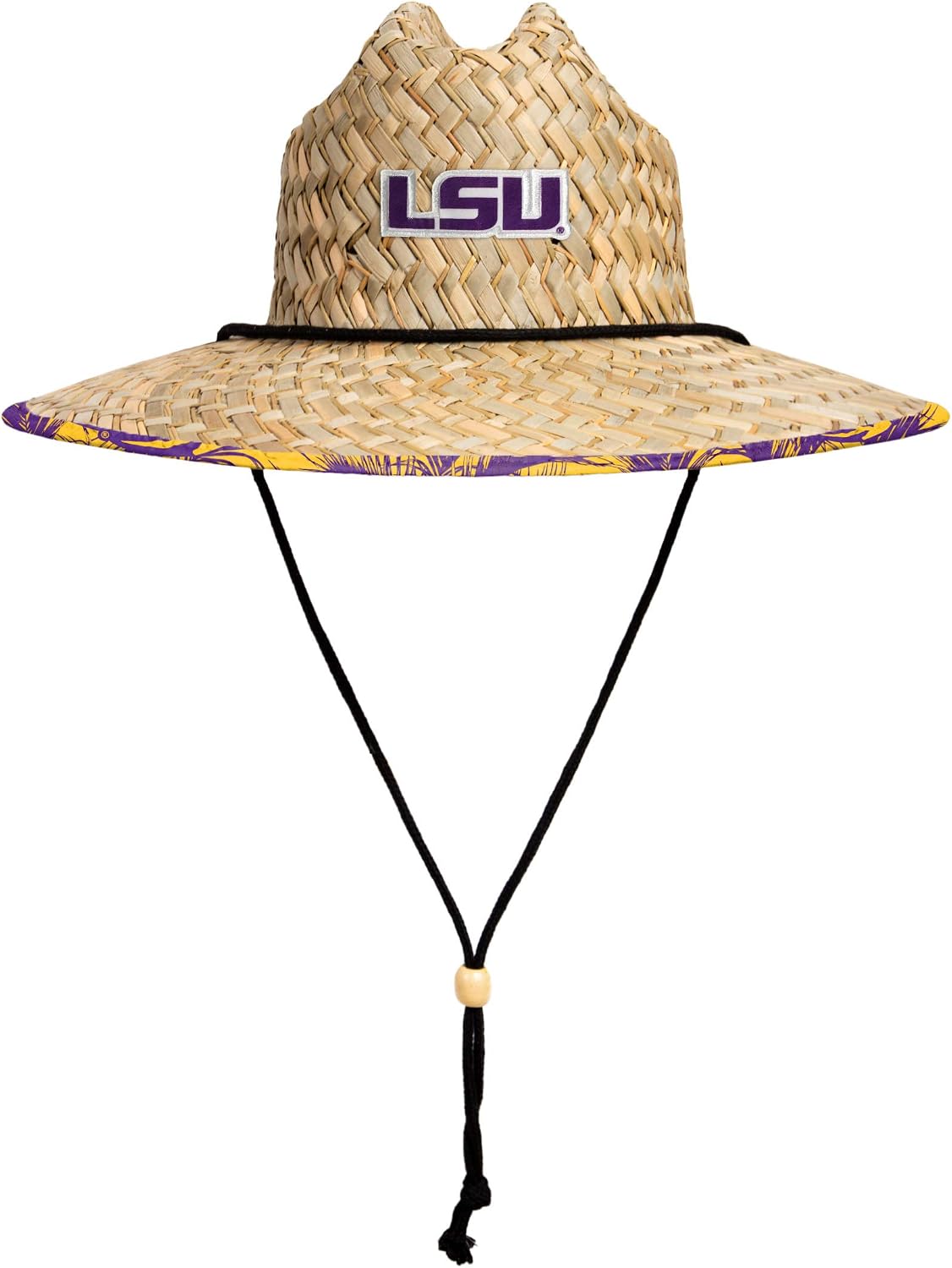 FOCO Men's NCAA College Team Logo Floral Straw Sun Hat