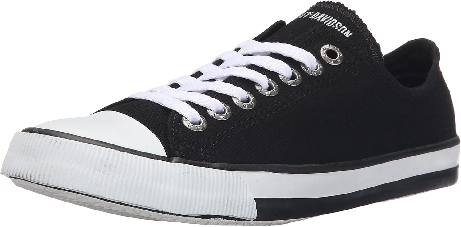 Harley-Davidson Women's Zia Lace-Up Fashion Sneakers Black