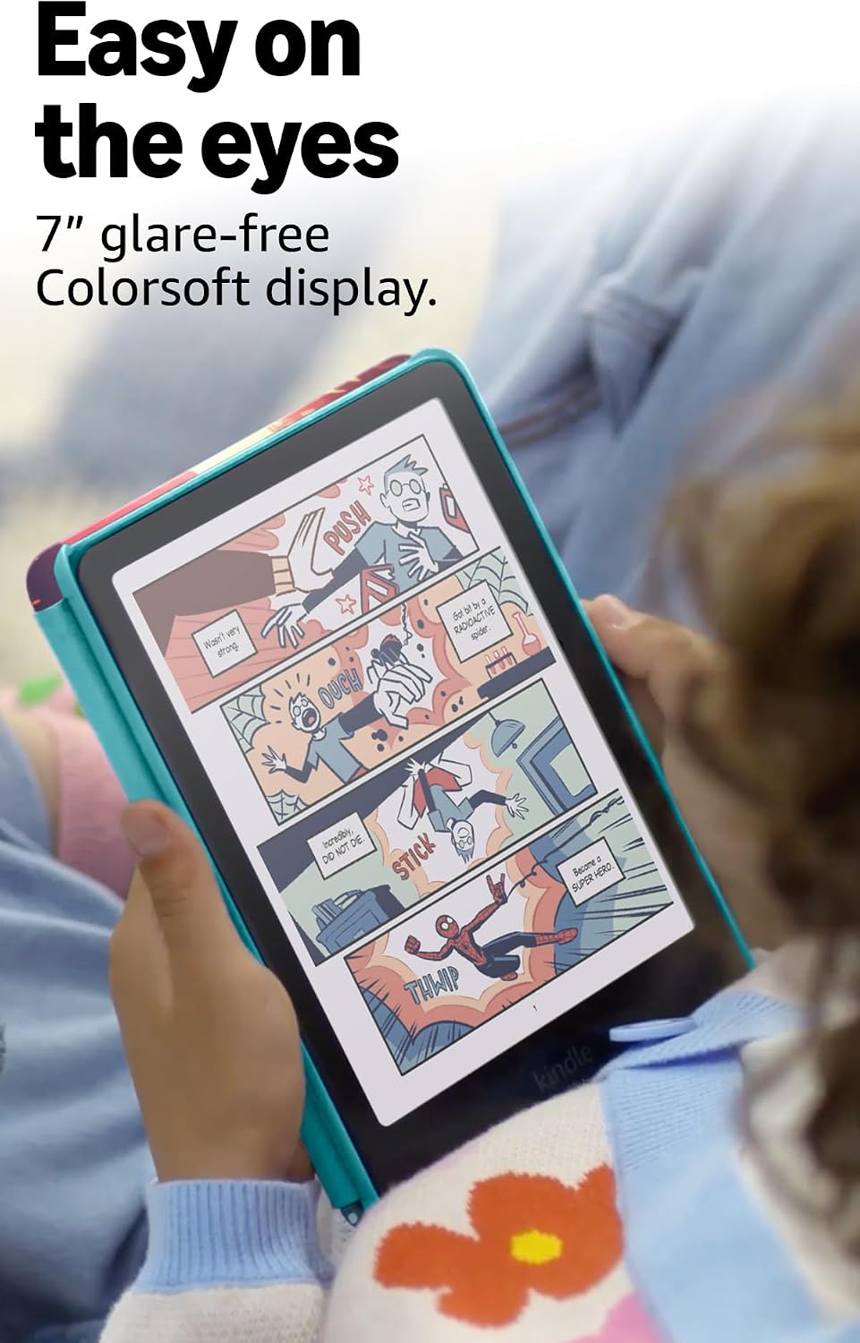 Amazon Kindle Colorsoft Kids 16GB E-Reader Waterproof with Cover