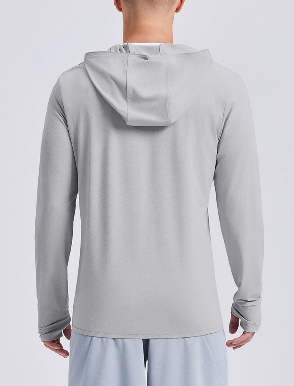PINSPARK Men's UPF50+ Full Zip Outdoor Hoodie Lightweight Sun Protection