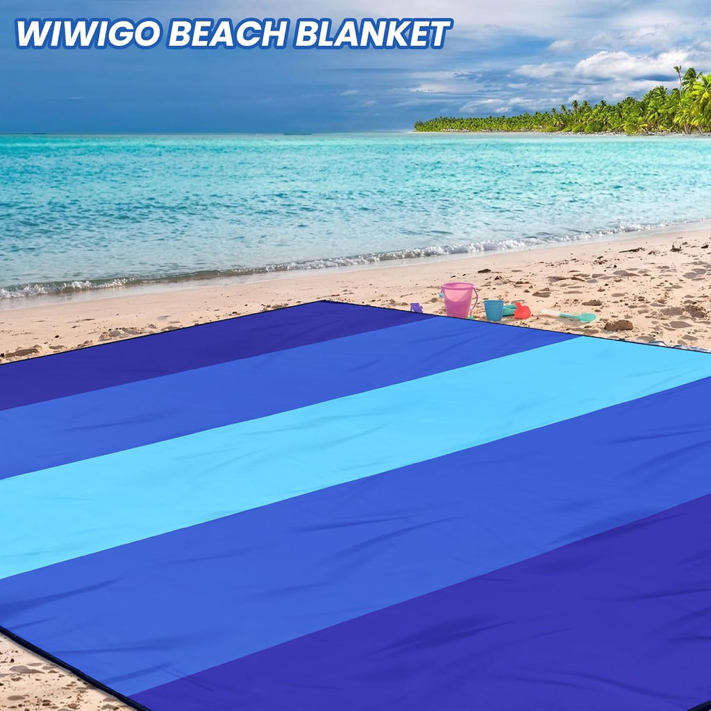 WIWIGO Waterproof Sandproof Beach Blanket Lightweight Nylon Picnic Mat
