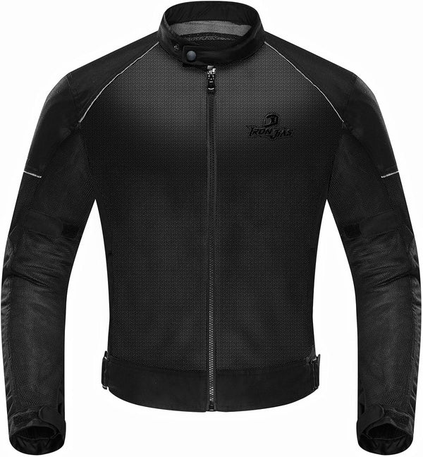 IRON JIA'S Men's Motorcycle Jacket Summer Breathable Mesh CE Armor