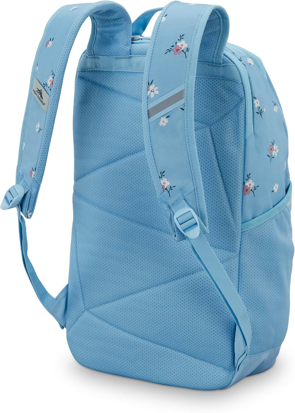 High Sierra Swoop SG Laptop Backpack 17" Drop Protection Floral/Blue