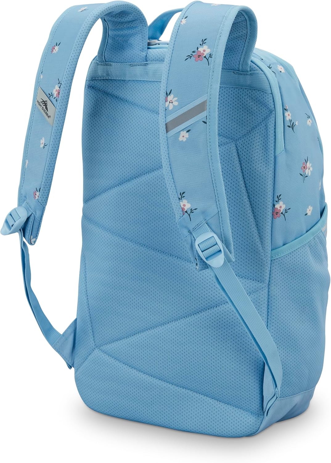 High Sierra Swoop SG Laptop Backpack 17" Drop Protection Floral/Blue