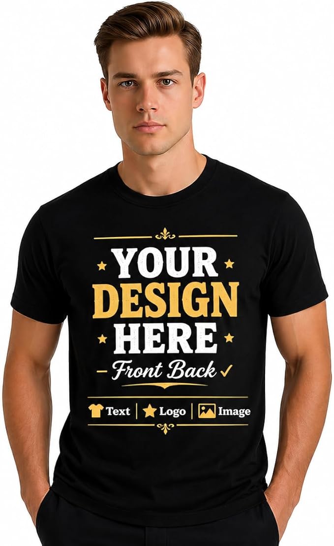 Yiling Cotton T-Shirt Custom Logo Imprint Round Collar Workwear