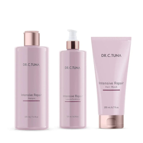 Farmasi Dr. C. Tuna Intensive Repair Bundle Shampoo Mask Leave-In Conditioner
