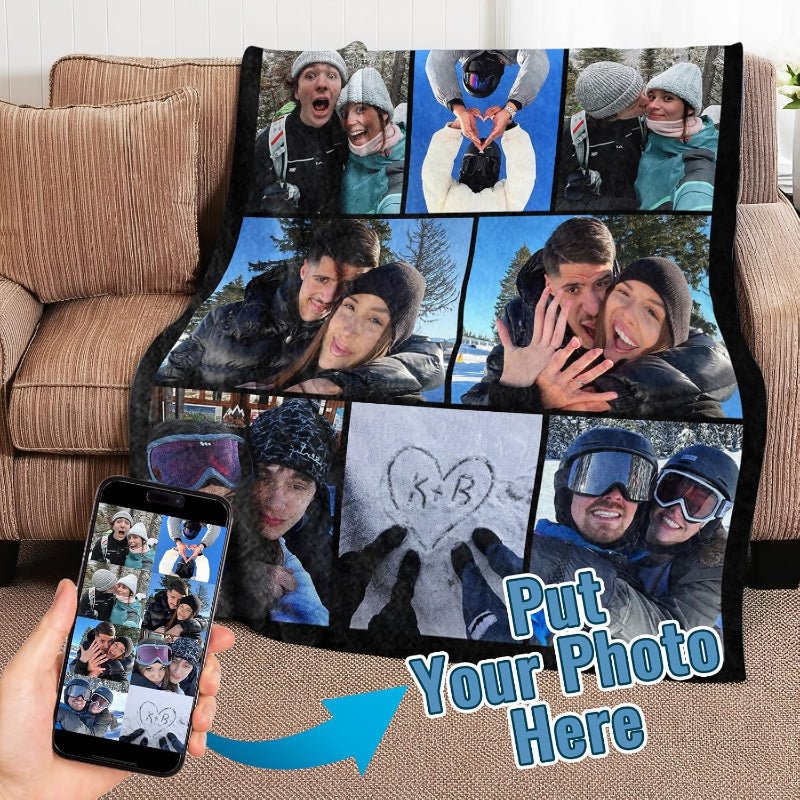 Custom Blanket w/ multi photos - KENTUCKY PROUD MAMMY