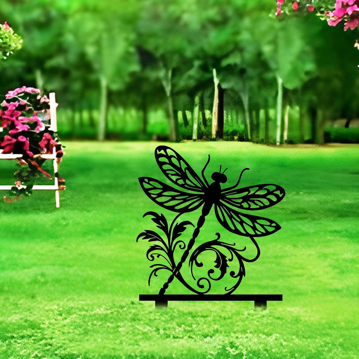 Dragonfly Metal Garden Stake - KENTUCKY PROUD MAMMY