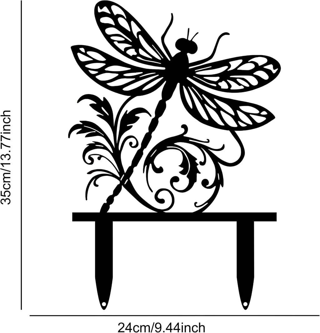 Dragonfly Metal Garden Stake - KENTUCKY PROUD MAMMY