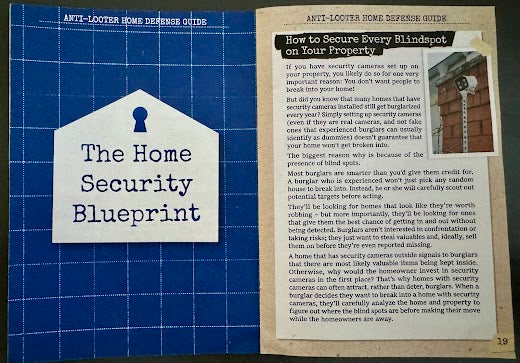Anti-Looter Complete Home Security Defense Kit with Motion Sensors, Tripwire, Door Jammer, Flood Light, and Window Alarms