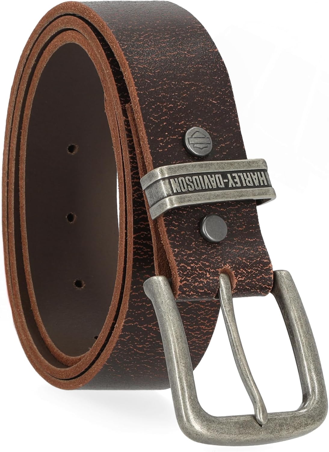 Harley-Davidson Men Leather Belt 1.5 Inch - KENTUCKY PROUD MAMMY