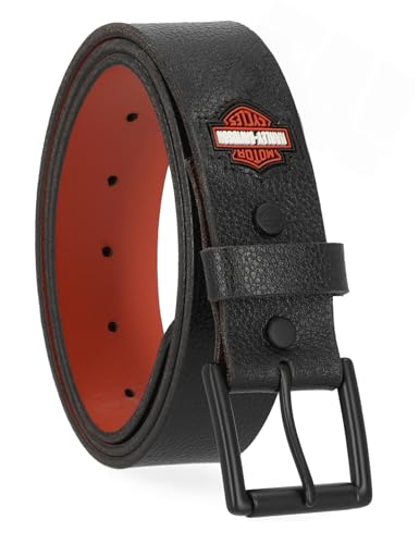 Harley-Davidson Men Leather Belt 1.5 Inch - KENTUCKY PROUD MAMMY
