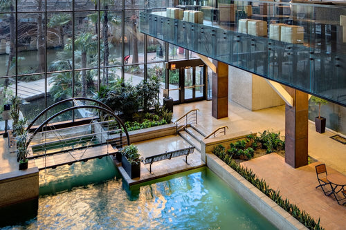 Expedia: San Antonio Hotel great deals San Antonio Hyatt Hotel with indoor walkway, pool great dining.