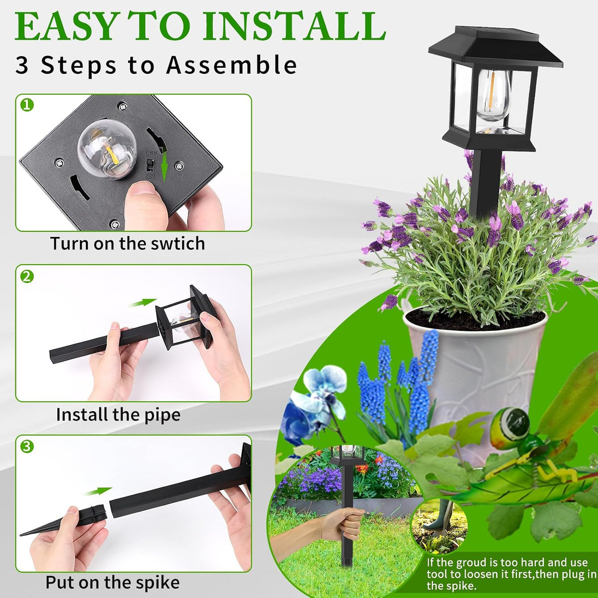 Solar Lights Outdoor Waterproof - KENTUCKY PROUD MAMMY
